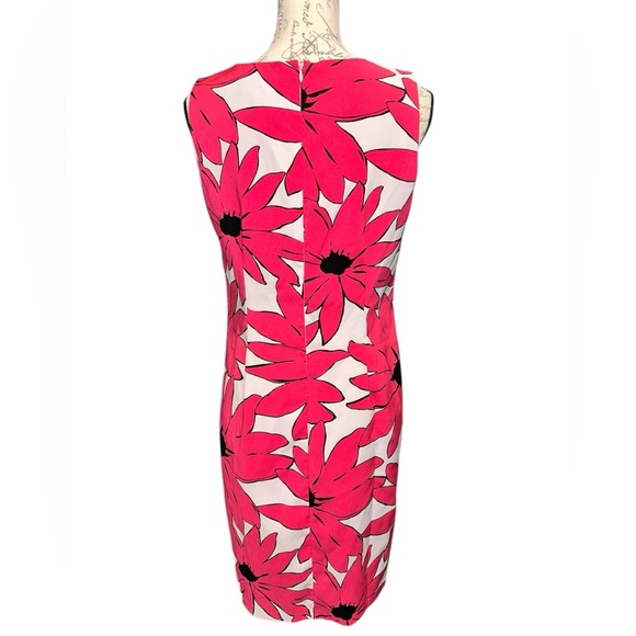 Ronni Nicole Pink and Black Floral Midi Dress - Picture 2 of 4